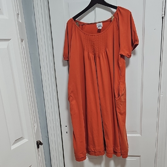 Only Necessities Vibrant Orange Dress - Picture 1 of 7